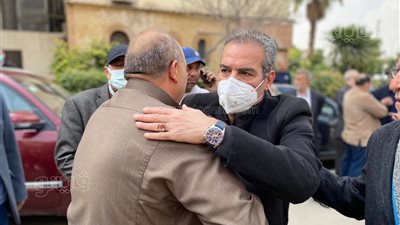 تشييع جنازة شقيق الفنان أحمد عبد العزيز من مسجد آل رشدان |فيديو وصور 