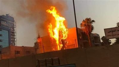 انتداب المعمل الجنائى لكشف سبب حريق مستشفى شلل الأطفال في إمبابة 