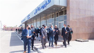 اللجنة العليا للتفتيش الأمني والبيئي تتفقد مطار بورسعيد