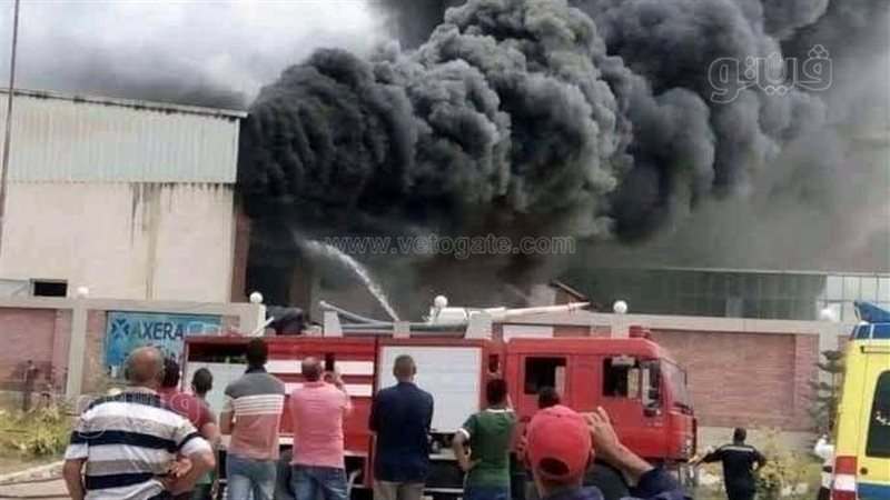 حريق مصنع العاشر