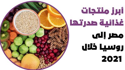 أبرز منتجات غذائية صدرتها مصر إلى روسيا خلال 2021 | إنفوجراف