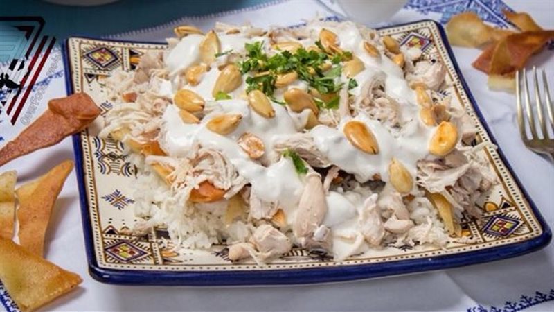 فتة الدجاج 