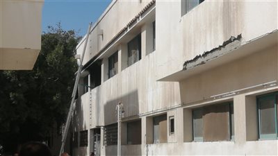 نشوب حريق بمخازن المستشفى العام بالغردقة