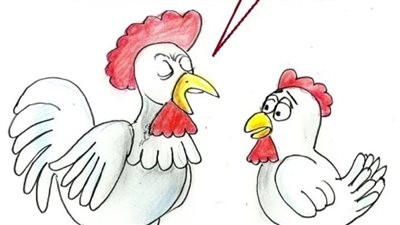 البيض الأورجانيك فى كاريكاتير فيتو