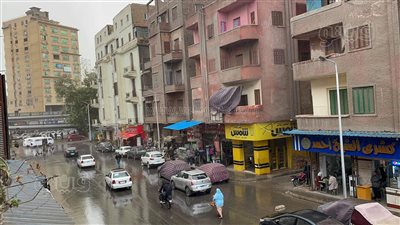 سقوط أمطار خفيفة على مناطق شرق بمحافظة الإسكندرية