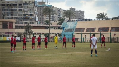 دقيقة حداد على روح زياد إيهاب قبل بدء مباراة الأهلي وفيوتشر مواليد ٢٠٠٥