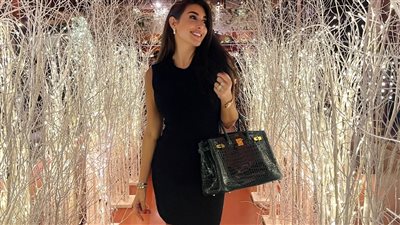 ياسمين صبري بالأسود في أحدث ظهور