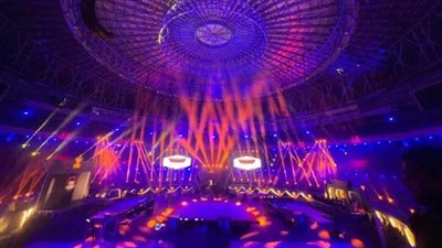 استاد القاهرة يتزين لاستضافة كأس العالم للجمباز بالقاهرة