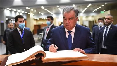 تفاصيل زيارة رئيس جمهورية طاجيكستان إلى المتحف القومي للحضارة| صور