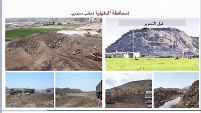 التنمية المحلية: التخلص من 8 مقالب تاريخية ورفع 2.5 مليون طن قمامة بالدقهلية