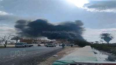 الدفع بـ3 سيارات إطفاء لإخماد حريق في مخزن فاكهة بالشرقية | صور