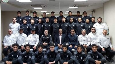 جمال علام يجتمع بمنتخب الناشئين قبل لقاء المغرب | صور 