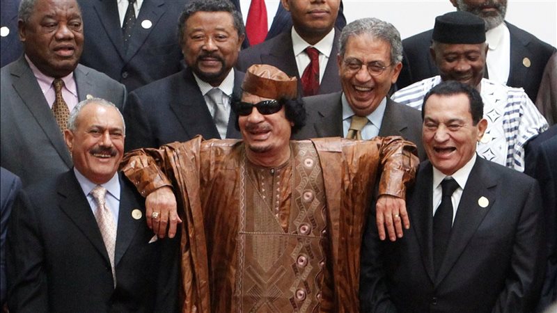 مبارك والقذافي وصالح
