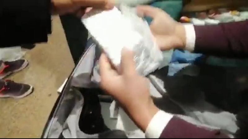 المضبوطات بحوزة رجال