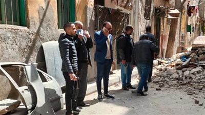 انهيار أجزاء من عقار بمنطقة اللبان غرب الإسكندرية دون إصابات