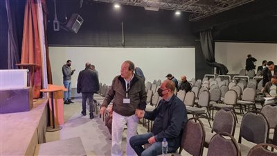 بالصور.. مرشحو «المؤلفين والملحنين» يتوافدون على ساقية الصاوي لانتخاب مجلس جديد