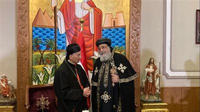 بطريرك المارون خلال لقاء البابا تواضروس:  السيسى حمل هم لبنان في أزماتها