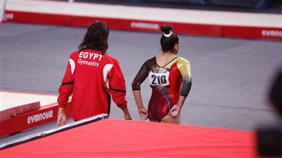 تعرف على ترتيب عمر العربي وزينة شرف في بطولة كأس العالم للجمباز الفني