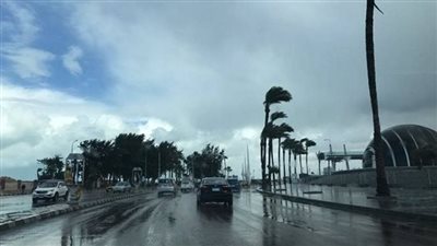 أمطار غزيرة ورياح شديدة تضرب الإسكندرية | فيديو