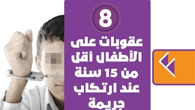 5 عقوبات على الأطفال أقل من 15 سنة عند ارتكاب جريمة | إنفو جراف 