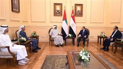 بسام راضي: الرئيس يستقبل ولي عهد أبو ظبي بشرم الشيخ.. السيسي يشدد على التزام مصر بموقفها الثابت تجاه أمن الخليج ورفض أية ممارسات تسعى إلى زعزعة استقراره