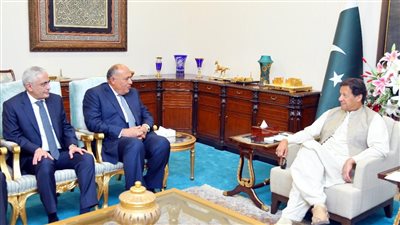 وزير الخارجية يسلم رسالة موجهة من السيسي إلى رئيس الوزراء الباكستاني