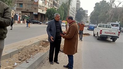 رئيس حي جنوب الجيزة يتفقد اعمال تطوير شارع مراد | صور