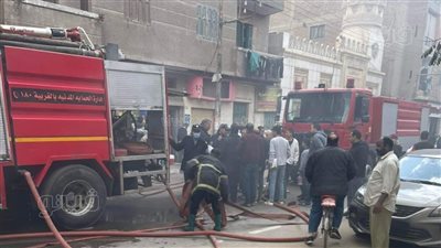 إصابة 5 أشخاص باختناق في حريق أمام كلية التربية النوعية بطنطا