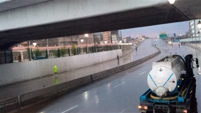 هطول أمطار غزيرة في الإسكندرية | صور