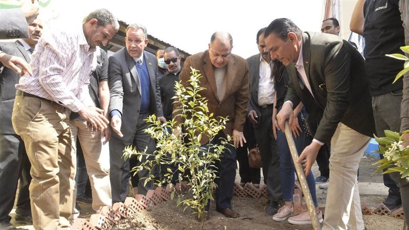 محافظ أسيوط يغرس