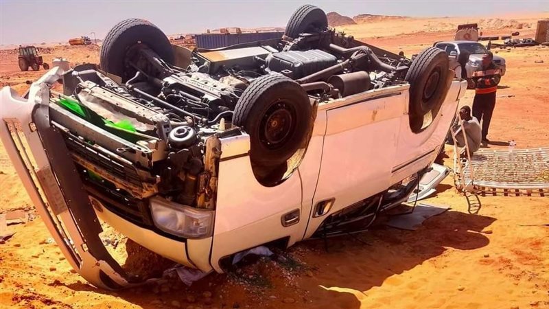 جانب من حادث مكروباص