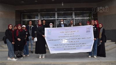 جامعة حلوان تنظم قافلة تنموية بالصف 