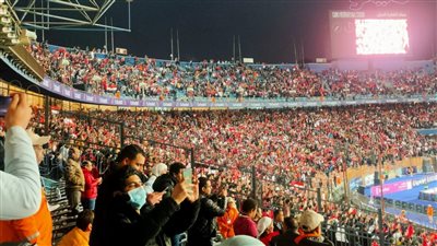 استاد القاهرة كامل العدد قبل مواجهة مصر والسنغال بساعتين| صور 