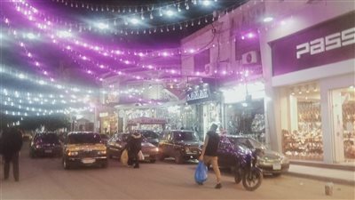 شوارع وميادين الإسكندرية تتزين بالأنوار وزينة رمضان| صور