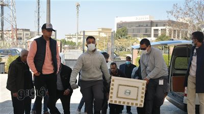 لحظة وصول جثمان أحمد حلاوة للمجمع الإسلامي بالشيخ زايد استعدادا لتشييعه | فيديو وصور 