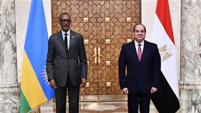  مراسم استقبال رسمية لرئيس رواندا بقصر الاتحادية