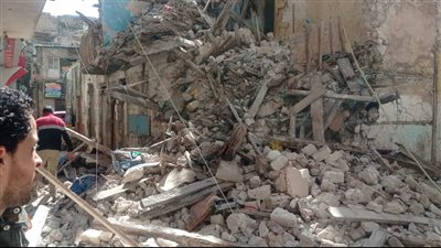 انهيار عقار خالي من السكان بالإسكندرية |صور 