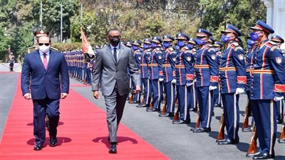 شاهد.. نشاط الرئيس السيسي خلال زيارة رئيس رواندا اليوم لقصر الاتحادية