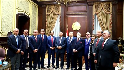 رئيس مجلس الشيوخ يستقبل عبد السند يمامة وقيادات حزب الوفد 