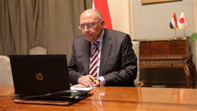  وزير الخارجية يبحث مع نظيره الياباني العلاقات الثنائية