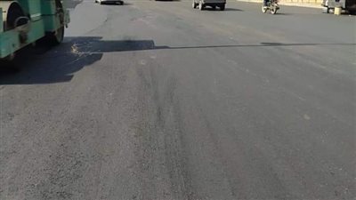 الانتهاء من رصف شارع اللبيني بحي الهرم | صور