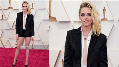 بالشورت.. إطلالة غير موفقة لمرشحة الأوسكار كريستين ستيوارت 