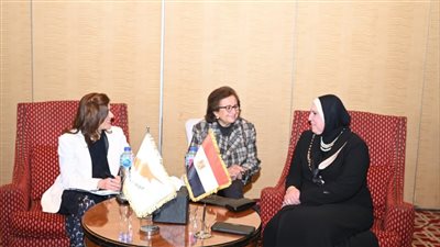 وزيرة التجارة تبحث مع نظيرتها القبرصية سبل تعزيز التعاون المشترك