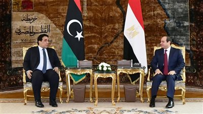 المنفي يثمن الدور المصري الحيوي وجهودها الصادقة بقيادة السيسي لاستعادة الأمن والاستقرار في ليبيا