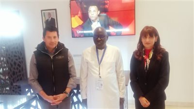 وزير الرياضة يصل 