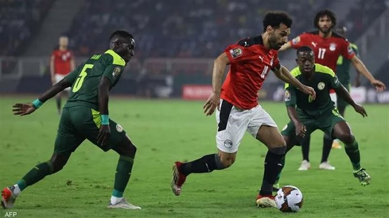 من مباراة مصر والسنغال