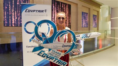 مصر للطيران تحتفل بمرور ٩٠ عاما على إنشائها بمعرض EXPO DUBAI 2020