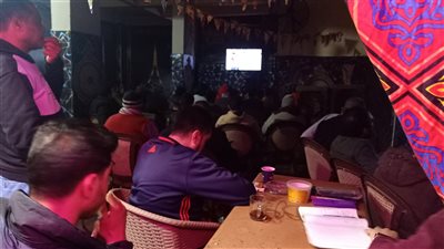 كافيهات الدقهلية كاملة العدد لمشاهدة مباراة مصر والسنغال|فيديو وصور 