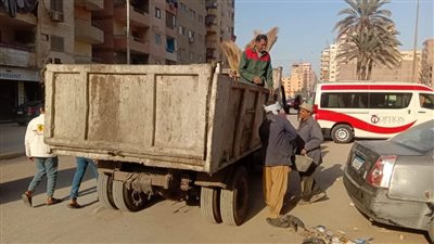 رفع 12015 مخلفات في 4 أحياء بالجيزة | صور