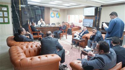 مياه سوهاج تبحث الموقف التنفيذى لمشروع الوصلات المنزلية لقرى حياة كريمة 